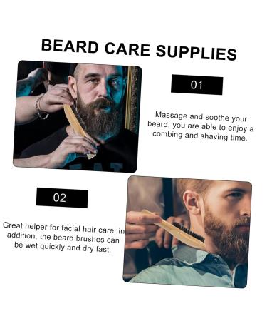 Shop Angoily 3-St Bartbrush Combs for Men | Wild Boar Bristle Beard & Hair Care Tools - Buy Online on GoSupps.com