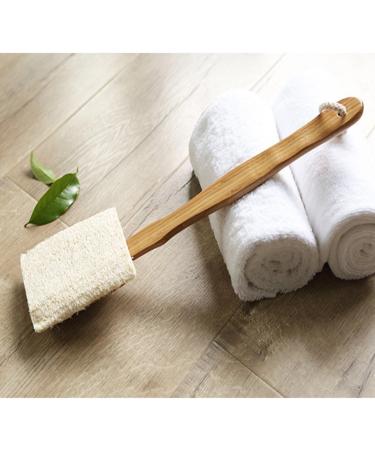 ROSENICE Loofah Brush Bath Brush with Long Handle - Removable & Perfect for All Skin Types | International Shipping Available - Buy Online on GoSupps.com
