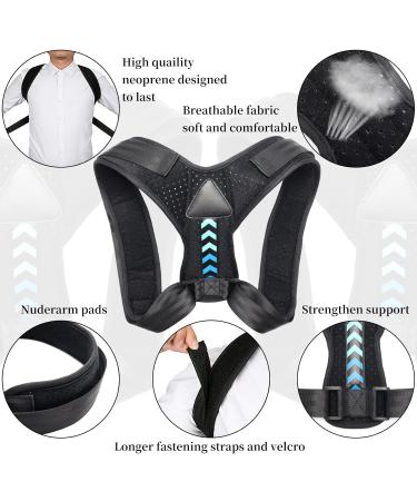 Back Posture Corrector for Women Men Adjustable Chest Size 25''- 49'' Comfortable Back Support Back Brace Adjustable Ventilate for Pain Relief - Buy Online on GoSupps.com