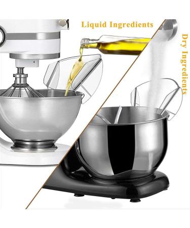 Pouring Shield Mixer Universal Pouring Shield Transparent PS Pouring Chute Replacement Fit for Bowl Lift Stand Mixer 4.5QT 5QT 6QT - Buy Online on GoSupps.com