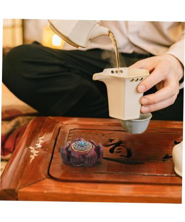 Tovinanna Mini Lotus Flower Wood Carving - Hand Exercise Plate & Feng Shui Vintage D cor - Sandalwood Sculpture for Home & Office - Buy Online on GoSupps.com