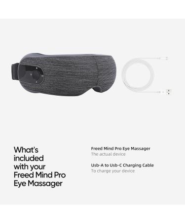 Freed Mind Pro Eye Massager - Bluetooth Heated Goggles for Migraine Relief Anxiety Dry Eye Treatment & Improved Sleep - Buy Online on GoSupps.com