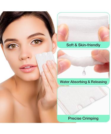 Noverlife 444PCS Makeup Cotton Pads | Facial Eye Makeup Remover Pads | Premium Natural Square Puffs | Double-Sided Soft Gentle Tools - Buy Online on GoSupps.com