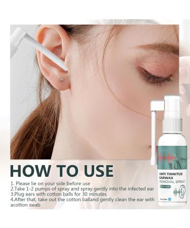Hearing Restoration Spray Anti Tinnitus Earwax Removal Spray Earwax Cleaning Spray Tinnitus Spray for Ear (2PCS) - Buy Online on GoSupps.com