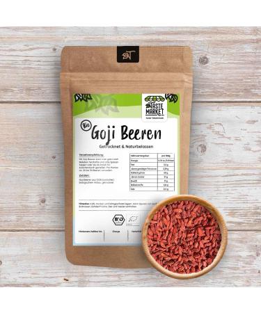  TASTE Guter Geschmack 2 x 200g Organic Goji Berries | Dried and Natural | Bocksdorn Fruit | Wolfberry | Lucky Berries | Topping - Buy Online on GoSupps.com