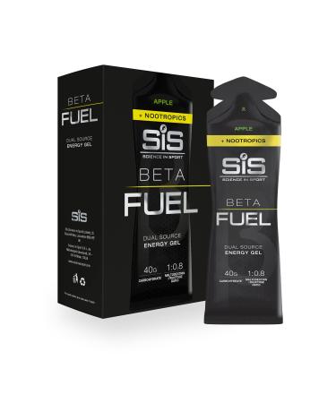 Science in Sport Beta Fuel Gels Dual Source Energy Gel Apple Flavour Plus Nootropics 40g of Carbs Per Pack 60 ml Pack (6 Pack) - Buy Online on GoSupps.com