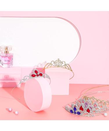 Haull 16-Piece Girls Crystal Tiara Rhinestone Crown Set - Princess Headband for Birthday Parties and Hair Styling - Buy Online on GoSupps.com