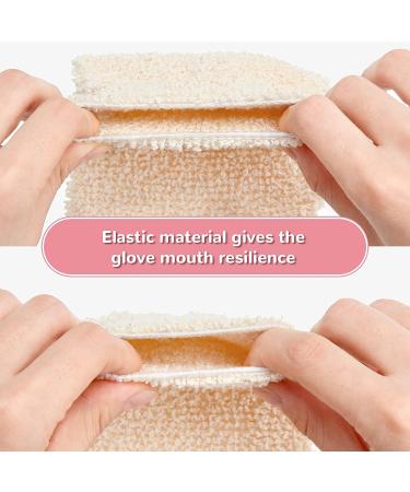 4-Piece Exfoliating Bath Shower Mitt Set - Deep Exfoliation Scrubbing Glove - Buy Online on GoSupps.com