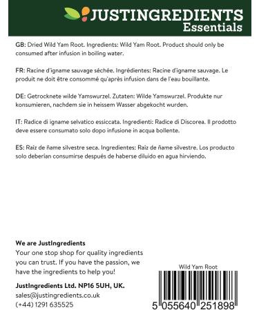 JustIngredients Essential Wild Yam Root 1kg - Buy Online on GoSupps.com