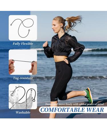 Flexible Silicone Earplug Connector Cord - 2 Pack Safety Lanyard with Removable Tips for Secure Earplug Storage - Ideal for Travel & Daily Use - Buy Online on GoSupps.com