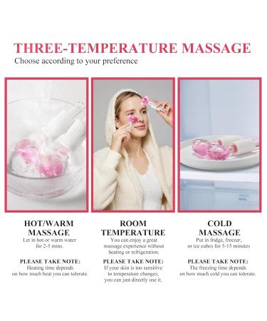 Heart-Shaped Ice Globes for Facials | Unique Skincare Tool Ideal Birthday Gift | Innovative Facial Massager - Purple - Buy Online on GoSupps.com