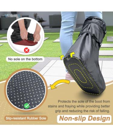 Neppt Tall Walking Boot Cover for Women Men - Orthopedic Foot Cast Protector for Outdoor Activities - Black - Buy Online on GoSupps.com