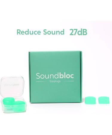 Buy Aurora Silicone Ear Plugs Soundbloc - 6 Pairs for Sleep | Moldable Soft Reusable Noise Reduction Earplugs (Size S/M) - International Shipping Available - Buy Online on GoSupps.com