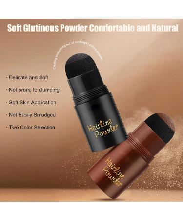 Hairline Powder Stick - Black Root Cover Up Waterproof Hair Shadow for Thinning Hair & Bald Spots | Long Lasting Hair Filler for Women - Buy Online on GoSupps.com
