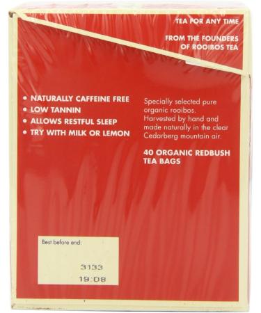Tick Tock Organiques d'origine des Sacs De Th Rooibos 40 par Paquet - Paquet de 2 - Buy Online on GoSupps.com