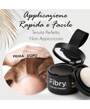 Fibry Hair volume powder regrowing concealer for hair grinding or fine hair Instant hair densifier natural ingredients Waterproof 4 g Dark Brown - Buy Online on GoSupps.com