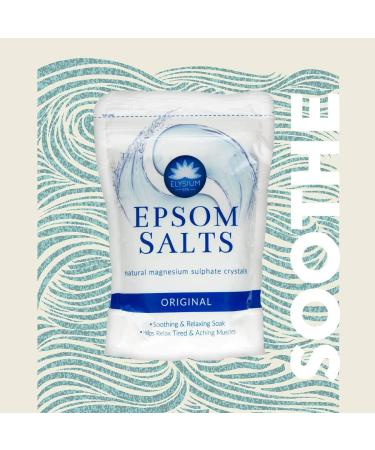 Elysium Spa Epsom Bath Salts 450g - Natural Magnesium Sulphate for Purifying, Relaxing, and Unwinding | Original Scent - Buy Online on GoSupps.com