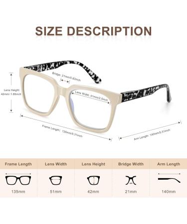 Buy EASY READ 3 Pairs Women's Reading Glasses - Blue Light Blocking Anti-UV Spring Hinge - Black Pink Beige 2.0x - Buy Online on GoSupps.com