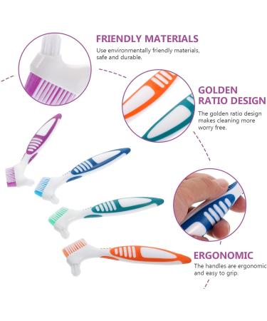 Healvian Double-Sided Toothbrush for Dentures - 20 STK Prosthesis Cleaning Brush - Effective False Teeth Care Tool - Buy Online on GoSupps.com