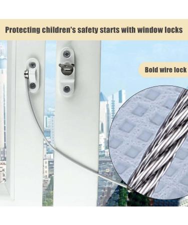 2 PCS Upvc Window Locks with Keys and Screws - Child Safety Restrictors for Home & Commercial Use - Buy Online on GoSupps.com