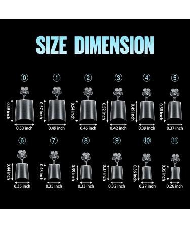 TOMICCA Short Coffin French Edge Nail Tips - 510pcs Half Cover False Nails | Natural Matte Acrylic Extension Tips | 15 Sizes for Salon Nails - Buy Online on GoSupps.com