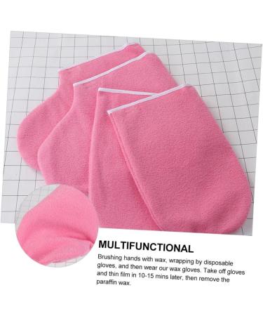 FRCOLOR Practical Wax Heat Cover 10 Sets Leather Horn Boots Mittens Polyester Lining Work Manicure Tools Moisturizing Hand Gloves - Buy Online on GoSupps.com