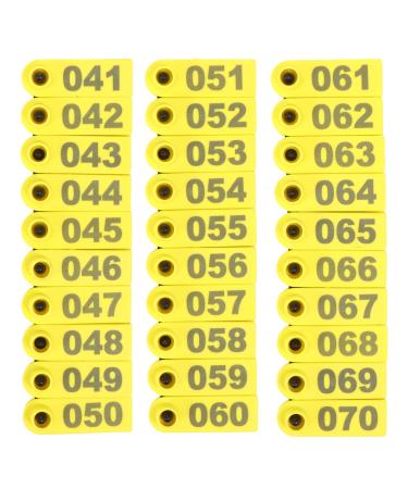 balacoo 100pcs Sheep Ear Tags Cattle Tags Animal Identification Tags Animal Ear Tag Livestock Id Tag Animal Number Tags Livestock Tags Pig Tags Cattle Ear Tags Number Ear Tags