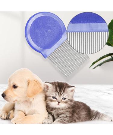 lumcov 2 Pieces Flea Comb for Cats Dogs Lice Combs Fine Tooth Comb Grooming Set Effective against Fleas and Ticks - Buy Online on GoSupps.com