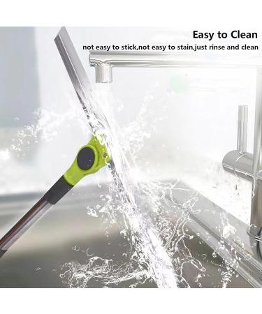 Silicone Brooms for Floor Cleaning with 51 Long Handle Silicone Brooms for Floor Cleaning Floor Squeegee Heavy Duty for Concrete Floor Bathroom Tile Small:35 130cm - Buy Online on GoSupps.com