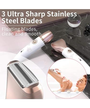 Electric Razor for Women Painless 2 in 1 Wet & Dry Lady Shaver for Women Portable Waterproof Bikini Trimmer Body Hair Removal for Legs Underarms Armpit Face - Buy Online on GoSupps.com