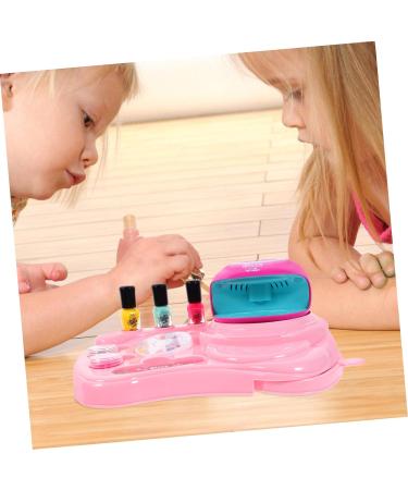 FRCOLOR 1 Set Nail Art Set Toy Kids Nail Polish Kids Playsets Nail Art Decoration Toys for Little Girls Nail Dryer Nail Decorations for Nail Art Child Pink Plastic Decorate Manicure - Buy Online on GoSupps.com