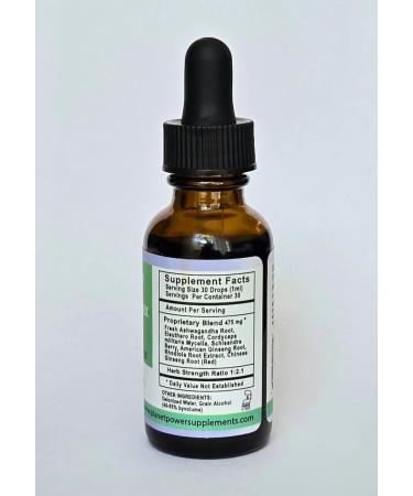 Adrenal Daily Liquid Drops. Supports Wellness & Energy. Supplement with Adaptogenic Herbs Ashwagandha Eleuthero Rhodiola & Cordyceps - Buy Online on GoSupps.com