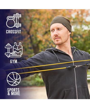 CHARM Casualbox Sport Headband - Moisture Absorbent Yoga Hairband | Sweatband in Blue for Active Lifestyle - Buy Online on GoSupps.com