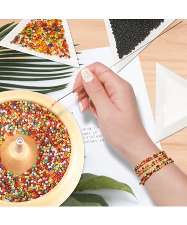 Hobbyworker Wooden Bead Spinner Upgrade Kit with Needles, Seed Beads, and Surprise Gift Pack - Colorful Bead Spinner Tool for Jewelry Making - Buy Online on GoSupps.com