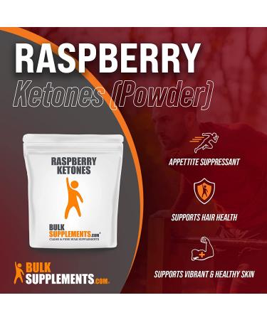 BulkSupplements.com Raspberry Ketones Powder - 500g Appetite Suppressant for Weight Loss - Buy Online on GoSupps.com