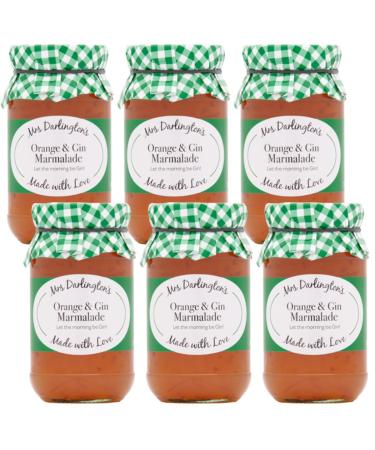 Mrs Darlington's Orange and Gin Marmalade - 340g - Pack of 6