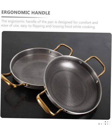 Alipis 26c Stainless Steel Cooking Pot Crayfish Camping Wok Induction Cooker maifan Wok Omelet pan Non Stick pan Amphora Saucepan Spanish Paella pan Stainless Steel Honeycomb 39x26cm As Shown - Buy Online on GoSupps.com