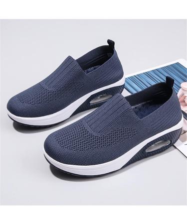 YTINGNICE Women's Air Cushion Slip On Walking Shoes - Orthopedic Diabetic Comfort - Navy Blue US-9 - Buy Online on GoSupps.com