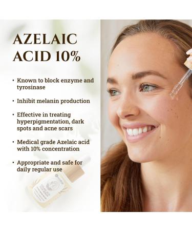 Ecodrop Azelaic Acid & Hyaluronic Acid Serum - 30ml | Daily Gentle Anti-Ageing Skincare for Face Reduces Acne Redness Dark Spot Blemishes & Brightens All Skin Types | Vegan & Cruelty-Free - Buy Online on GoSupps.com