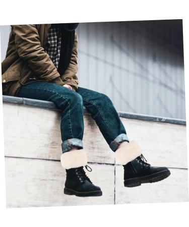 Shop Besportble Fluffy Boot Covers for Women | Trendy Fur Top Cuff & Acrylic Socks - International Shipping - Buy Online on GoSupps.com