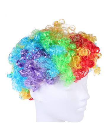 LALAFINA Halloween Costume Cosplay Accessories Jester Costume 1Pc Funny Stylish Masquerade Clown Party Prop Hair Performance for Fans Costume Cosplay Wig