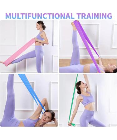 4-Set Fitness Straps & Resistance Bands - 2m Gymnastics Tapes for Yoga Pilates Strength Training for Men & Women - Buy Online on GoSupps.com