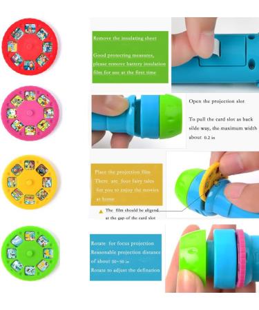 Pueri Projector Flashlight for Kids - 4 Educational Stories | Best Toys for Learning & Fun - Buy Online on GoSupps.com