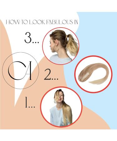 CAISHA 60 cm Heat-Resistant Platinum Blonde Ponytail with Butterfly Clamp & Braid - Premium Hair Extension #613a H618 - Buy Online on GoSupps.com