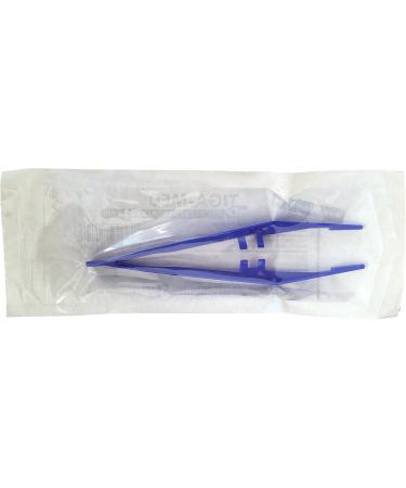 Disposable Sterile Tweezers - 100 Pieces Blue Tiga-Med Quality for Safe & Hygienic Use - Buy Online on GoSupps.com