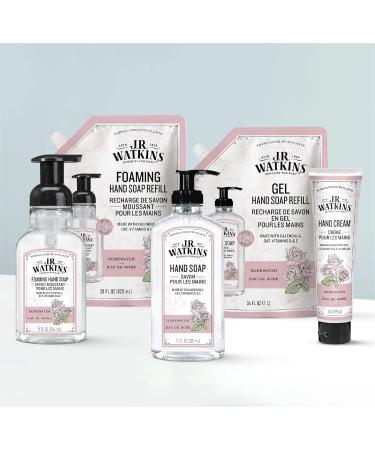J.R. Watkins Rosewater Foaming Hand Soap Refill 28 fl oz - Pack of 3 | All Natural, Alcohol-Free, Cruelty-Free, Moisturizing, USA Made | For Bathroom or Kitchen - Buy Online on GoSupps.com