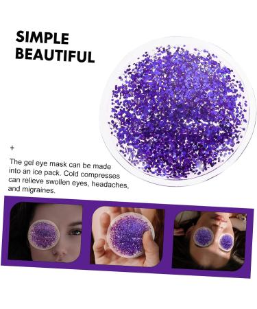 Minkissy Gel Eye Mask - Reusable Cooling Eye Pads for Hot/Cold Therapy | 2 Pairs Violet PVC Perfect for Summer Care - Buy Online on GoSupps.com