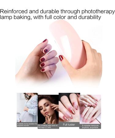 Semi Cured Gel Nail Strips Long Lasting Gel Nail Stickers Waterproof Nail Wraps UV Nail Polsih Stickers for Women Nail Art Decals Nail Accessories Bsg0254 - Buy Online on GoSupps.com