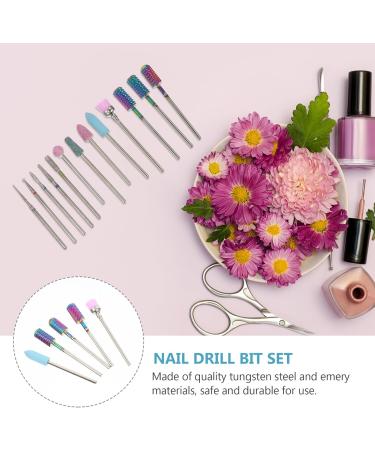 FRCOLOR 1 Nail Drill Set Nail Polishing Bits Ceramic Nail Bits Acrylic Nail Drill Bits Manicure File Bit Nail Cleaner Tool Nail Tool Manicure Drill Bit Colorful Appendix Ceramics To Rotate - Buy Online on GoSupps.com