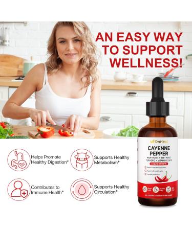 Pure Capsaicin Extract Contains Hawthorn Beetroot Turmeric Vitamins K2 and D3 Ginseng Ceylon Cinnamon - Capsaicin Supplement for Health Benefits - 60ml - Buy Online on GoSupps.com